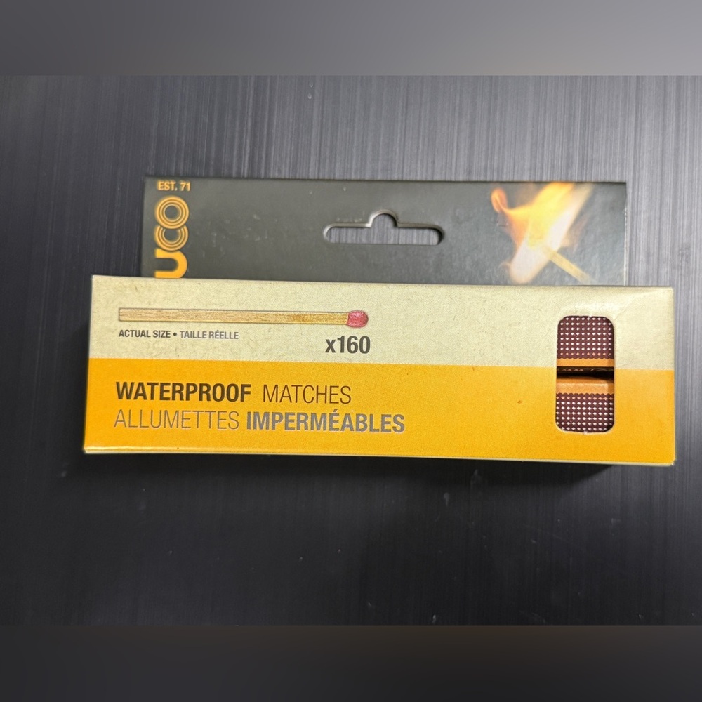 UCO Waterproof Matches 160 Sticks camping survival MT-WAT-4PK 40x4